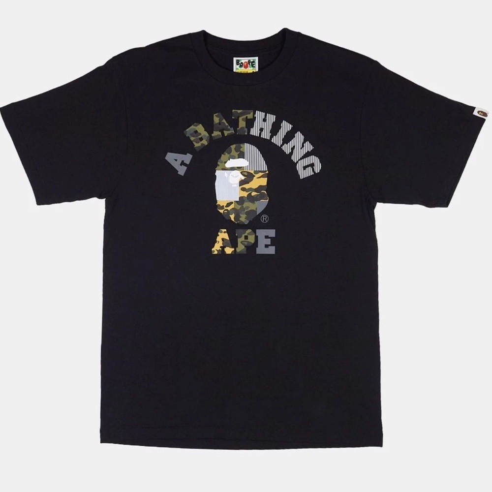 Bape Black Graphic T-Shirt New